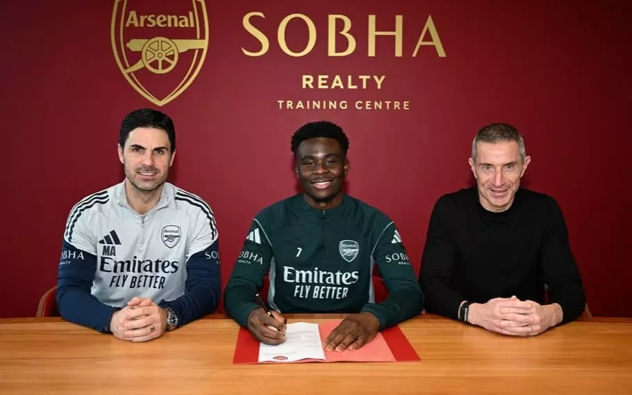 «Арсенал» объявил о продлении контракта с Букайо Сака | СТАВКА ТВ